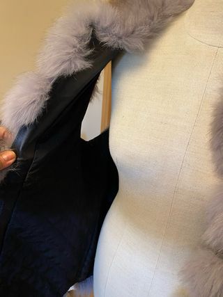 Chaleco Piel Zorro Auténtico Talla Única