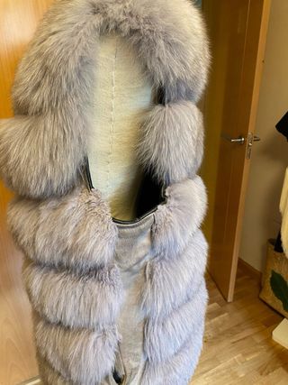 Chaleco Piel Zorro Auténtico Talla Única