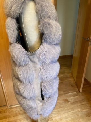 Chaleco Piel Zorro Auténtico Talla Única