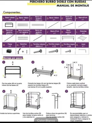 Perchero zapatero estantería nuevo a estrenar