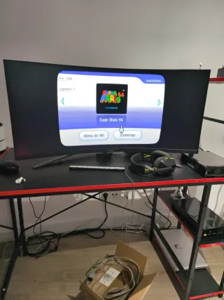 Consola Nintendo Wii Negra Con Adaptador a hdmi