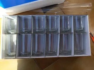 Lote 12 Vasos Nuevos Cristal