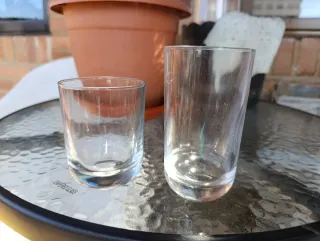 Lote 12 Vasos Nuevos Cristal