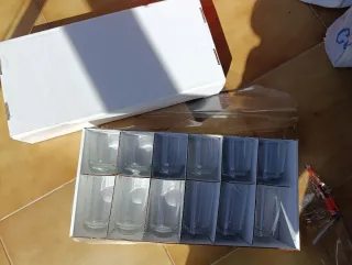 Lote 12 Vasos Nuevos Cristal