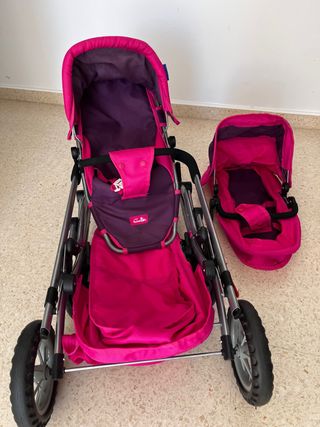 Carrito gemelar para muñecas Mimittos