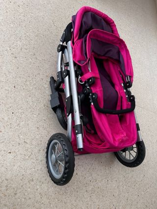 Carrito gemelar para muñecas Mimittos