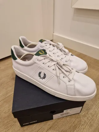 Zapatillas Fred Perry Piel Blancas Talla 47