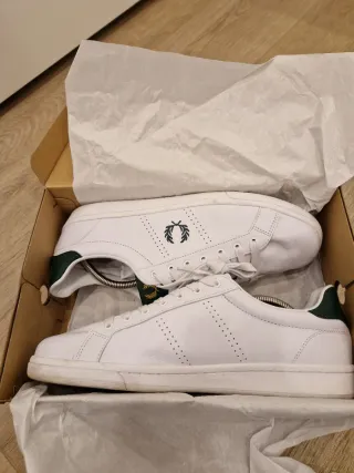 Zapatillas Fred Perry Piel Blancas Talla 47