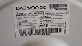 Repuestos Lavadora Daewoo DWD-MV10B1
