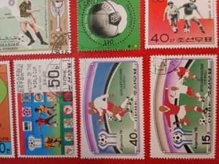 Lote 19 sellos variados de fútbol