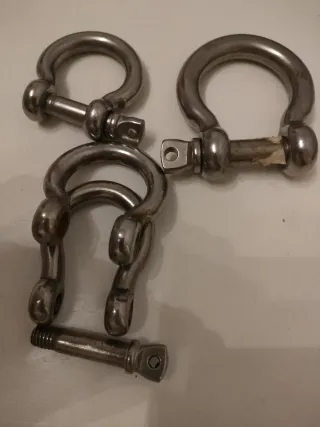 Guardacabos Inox 16mm + Mosquetones