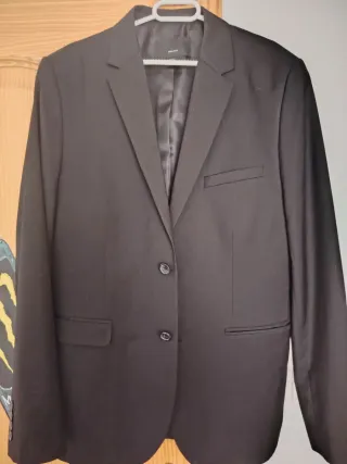 Chaqueta de traje H&M Negra Talla 52
