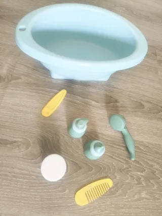 Cambiador de bebé Aimantine rosa y amarillo