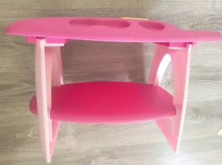 Cambiador de bebé Aimantine rosa y amarillo