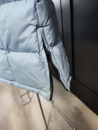 Abrigo largo reversible azul/azul cielo