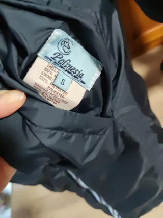 Abrigo largo reversible azul/azul cielo