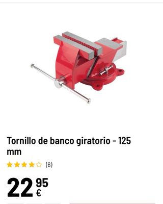 Banco de trabajo metálico y tornillo de banco gira