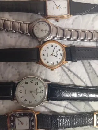 Lote de 8 relojes vintage algo negociable
