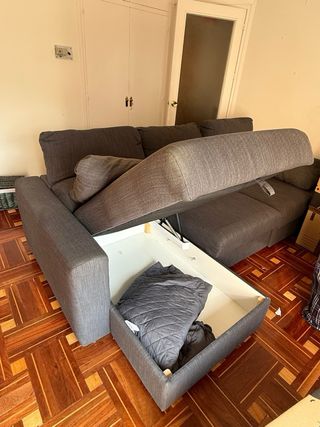 Divano letto modulare con chaise longue