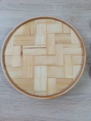 Bandeja Vintage Asiática con 6 Posavasos