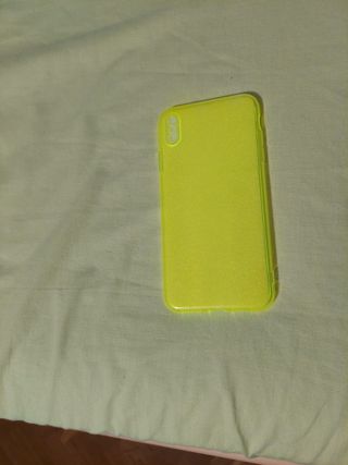 3 Fundas iPhone XS MAX - Rosa, Amarillo, Negro.