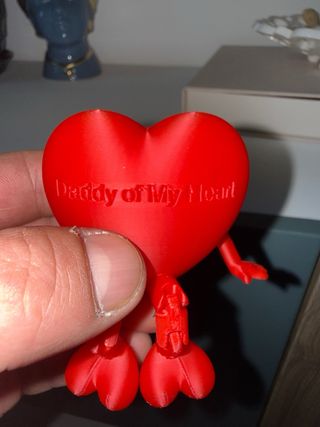 Cuore snodabile “Daddy of my Heart” – Stampa 3D