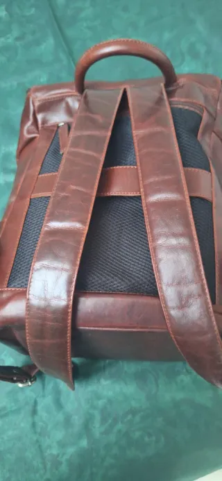 Mochila Piel Zerimar Hombre Marrón