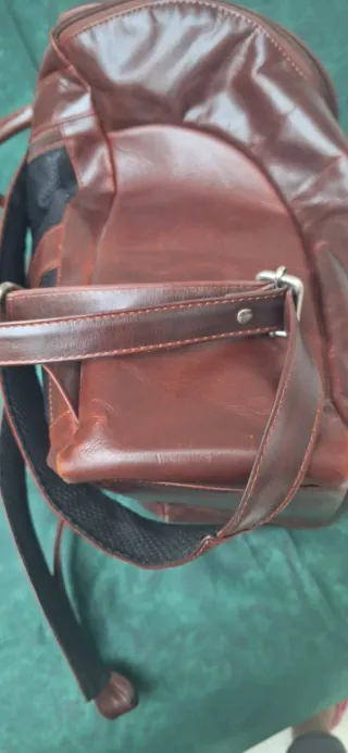 Mochila Piel Zerimar Hombre Marrón