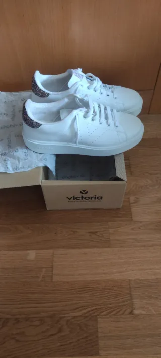 Bambas Victoria Blancas Glitter