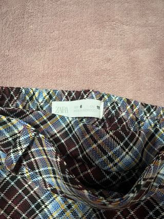 Falda pantalón niña Zara cuadros