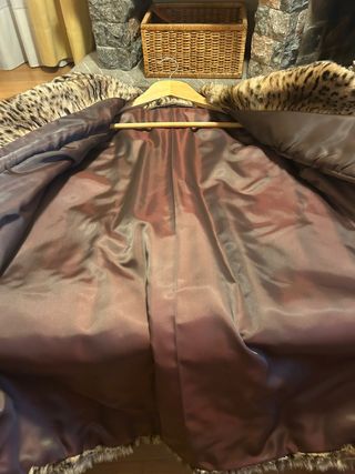 Abrigo piel leopardo