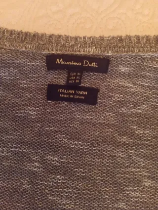 Jersey Massimo Dutti Gris Talla M
