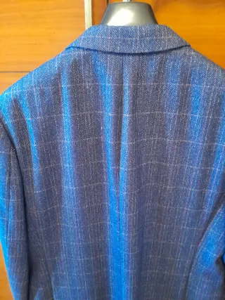 Americana JAVIER LOBATO azul cuadros hombre