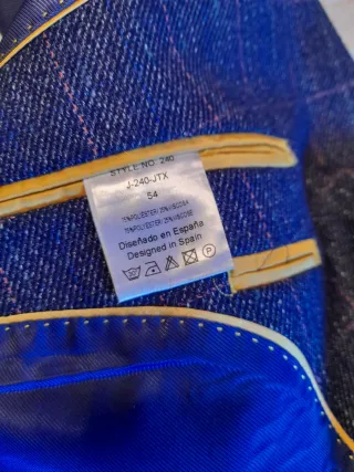 Americana JAVIER LOBATO azul cuadros hombre