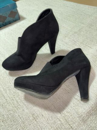 Botines tacón Marypaz negros talla 37