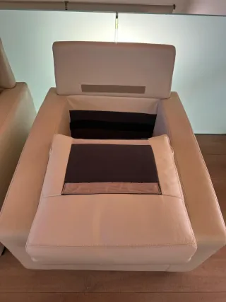 Divano in pelle italiana 3 posti + 2 poltrone 7500€ nuovo