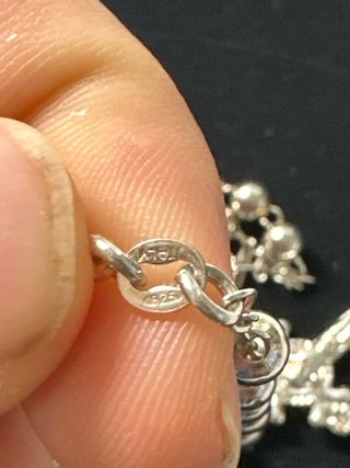 Rosario de plata con cruz