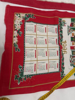 Calendario 1993 e 1996cotone  vintage  set