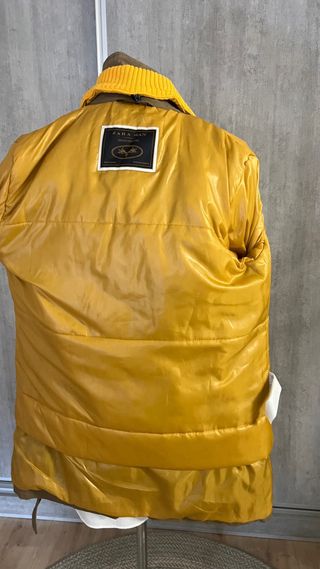 Chaqueta Zara Hombre Marrón y Amarillo