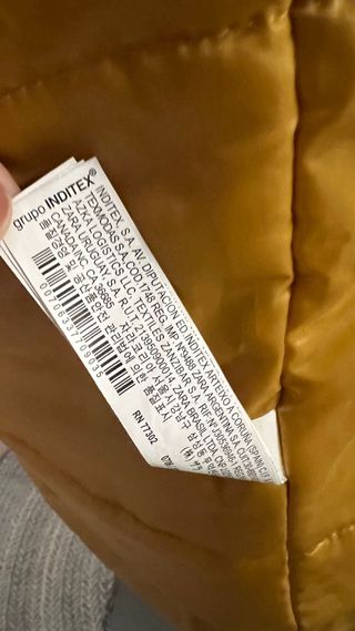 Chaqueta Zara Hombre Marrón y Amarillo