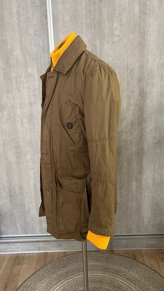 Chaqueta Zara Hombre Marrón y Amarillo