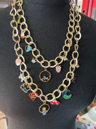 Collana catena charm Cenerentola