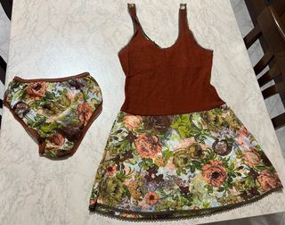 Baby doll con slip coordinato vintage anni ‘60-‘70