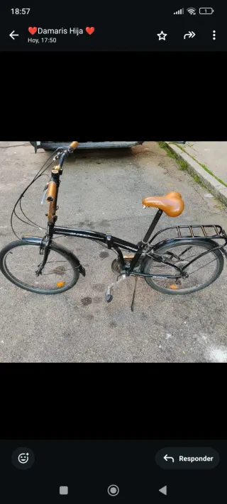 Bicicleta pieghevole Bpro P550 nera