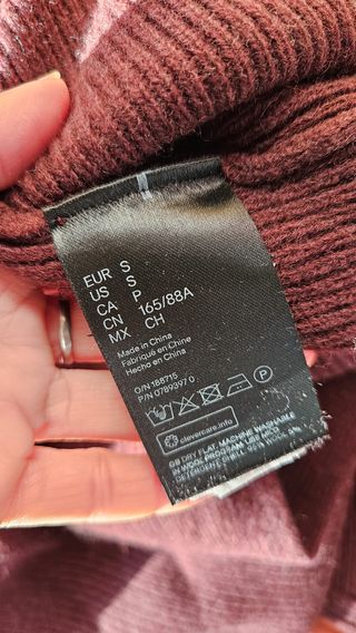 Jersey H&M Studio Talla Única Morado