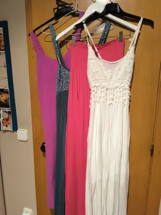 Lote 4 Vestidos largos veraniegos