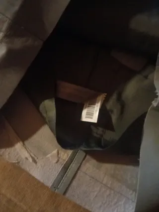 Falda de piel mini color azul pastel