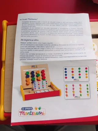 Juego Montessori Formas y Colores