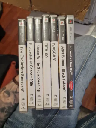 Juegos PSP: Fórmula 1, FIFA, NASCAR, Pro Evolution