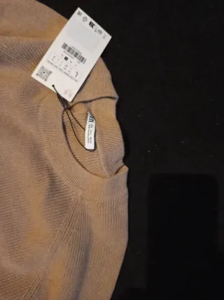 Jersey Zara Hombre Beige Talla L